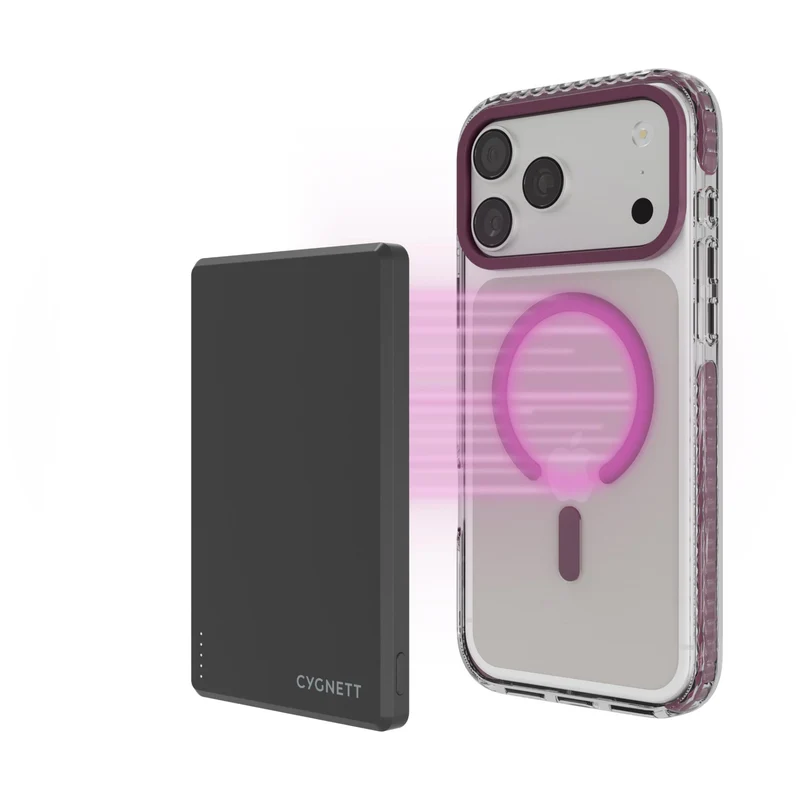 Cygnett Charge and Connect MagSafe Case for iPhone 18 Pro Max/17 Pro Max (Potent Purple)