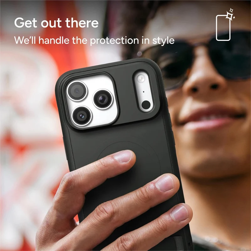 ZAGG Sedona Snap KickStand Case for iPhone 18 Pro Max/17 Pro Max (Black)