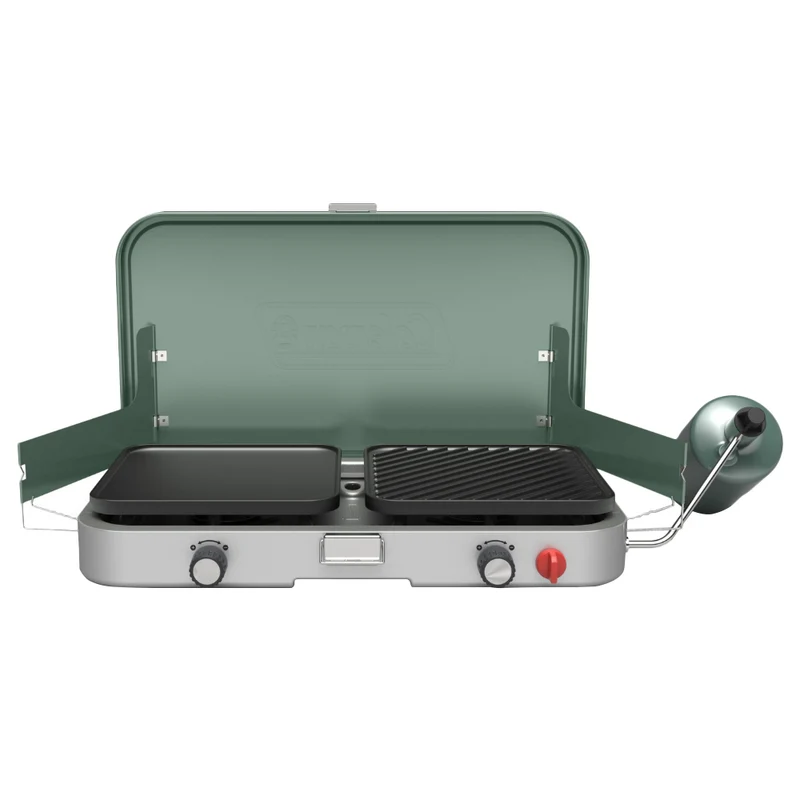 Coleman Cascade 3-in-1 Two Burner Camping Stove (Green)