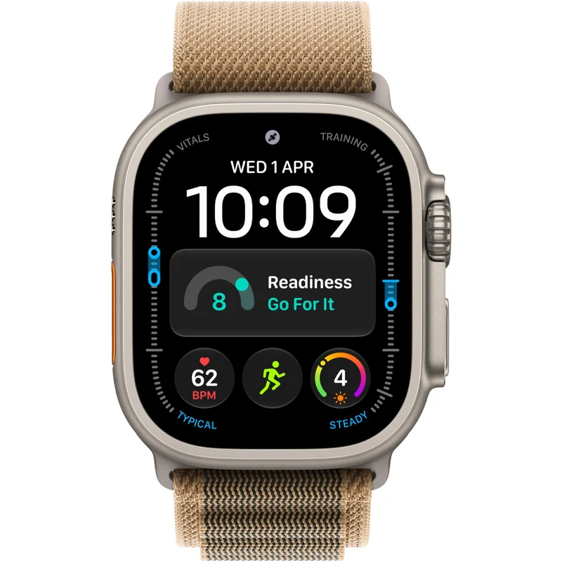 Apple Watch Ultra 4 49mm Natural Titanium Case GPS + Cellular Alpine Loop (L) [Desert]