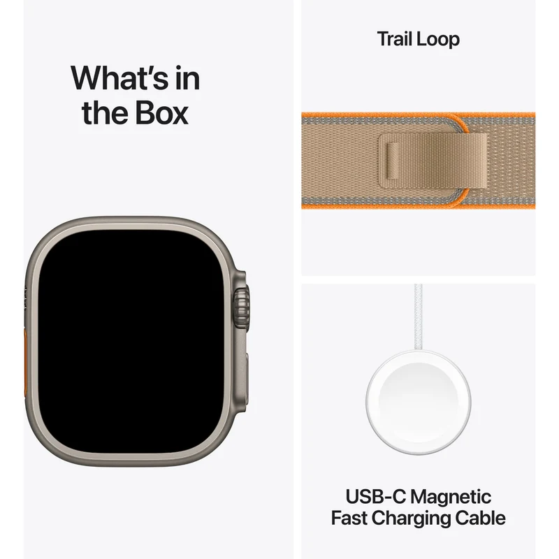 Apple Watch Ultra 4 49mm Natural Titanium Case GPS + Cellular Trail Loop (S/M) [Sand ]