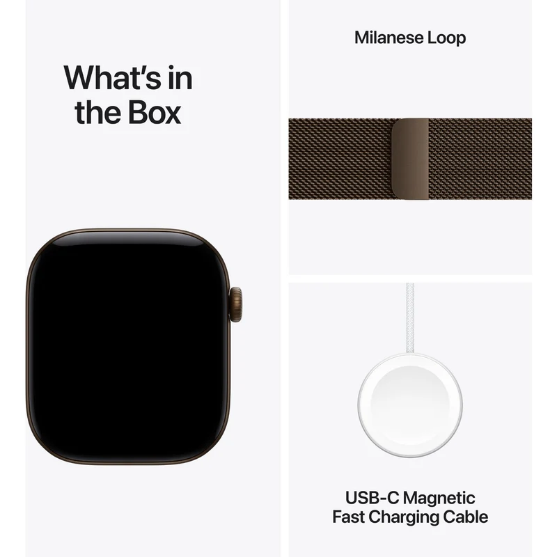 Apple Watch Series 12 42mm Dark Bronze Aluminium Case GPS + Cellular Dark Bronze Milanese Loop