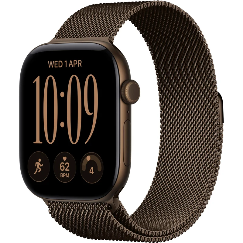 Apple Watch Series 12 46mm Dark Bronze Aluminium Case GPS + Cellular Dark Bronze Milanese Loop (M/L)