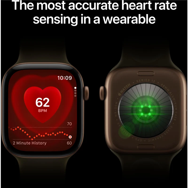 Apple Watch Series 12 42mm Dark Bronze Aluminium Case GPS with Dark Bronze Milanese Loop