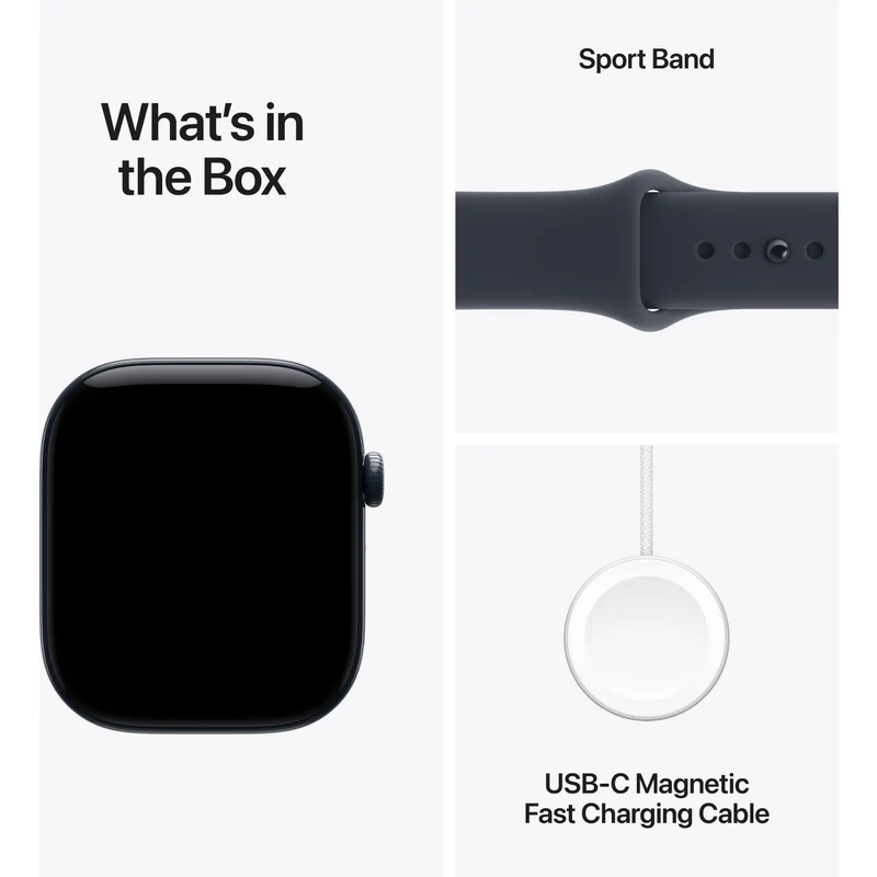 Apple Watch Series 12 46mm Night Blue Ceramic Case GPS + Cellular Sport Band (M/L) [Navy Blue]