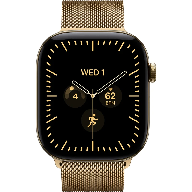 Apple Watch Series 12 42mm Radiant Gold Titanium Case GPS + Cellular Radiant Gold Milanese Loop