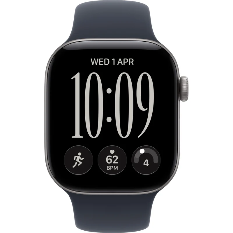 Apple Watch Series 12 42mm Space Grey Aluminium Case GPS + Cellular Sport Band (M/L) [Navy Blue]