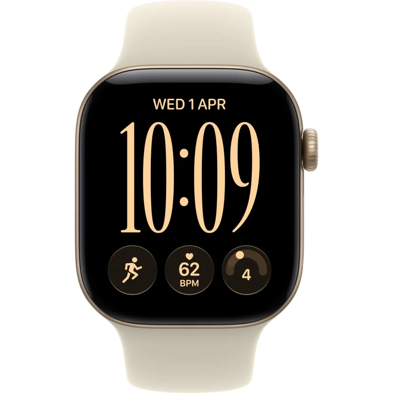 Apple Watch Series 12 46mm Light Gold Aluminium Case GPS Sport Band (M/L) [Sand]