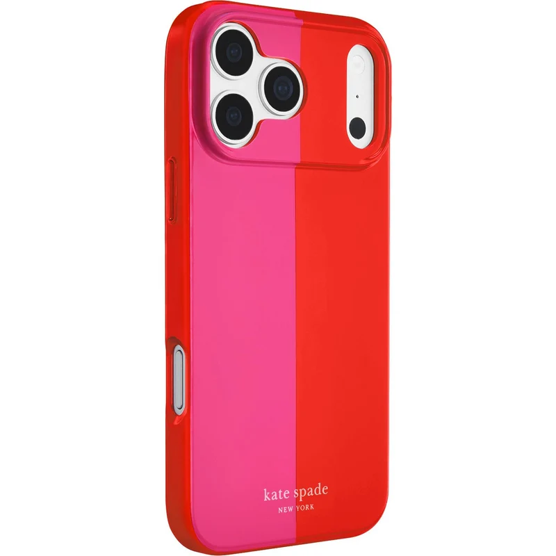 Kate Spade Magsafe Case for iPhone 18 Pro (Racing Stripe Pop Pink)