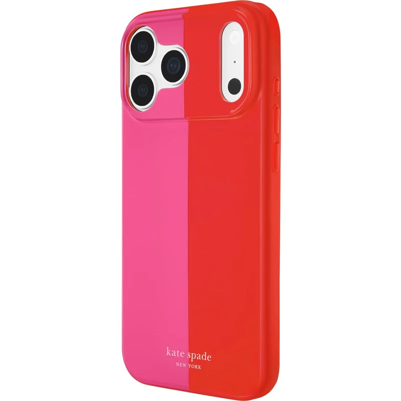Kate Spade Magsafe Case for iPhone 18 Pro (Racing Stripe Pop Pink)
