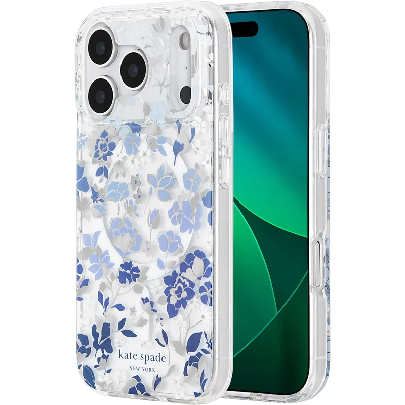 Kate Spade Magsafe Case for iPhone 18 Pro (Flowerbed Blue)