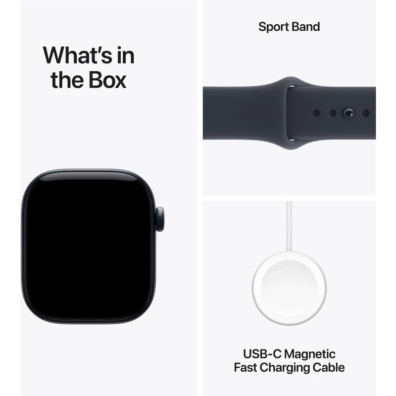 Apple Watch Series 12 42mm Night Blue Ceramic Case GPS + Cellular Sport Band (S/M) [Navy Blue]