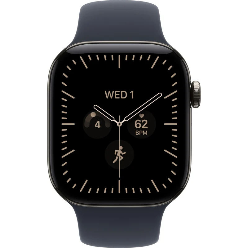 Apple Watch Series 12 42mm Space Grey Aluminium Case GPS + Cellular Sport Band (S/M)[ Navy Blue]