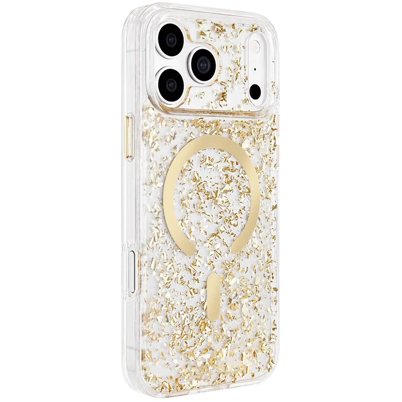 Case-Mate Karat Flakes MagSafe Case for iPhone 18 Pro Max (Gold)
