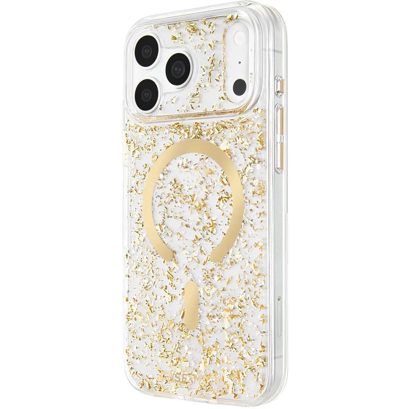 Case-Mate Karat Flakes MagSafe Case for iPhone 18 Pro (Gold)