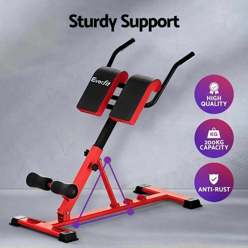 Everfit Weight Bench Adjustable Roman Chair 10 in 1 Home Gym Fitness 200kg