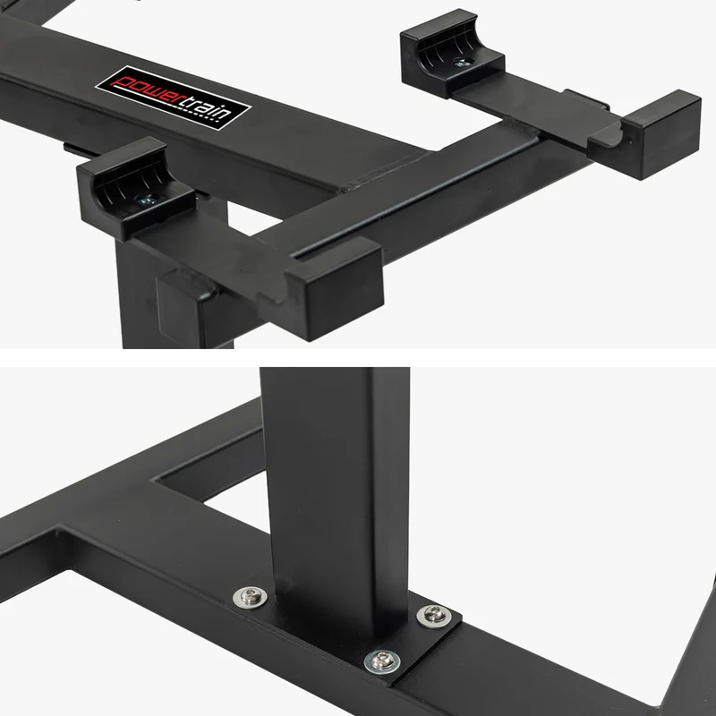 Powertrain 150kg Heavy Duty Adjustable Dumbbell Stand Weight Rack Holder for Eon 36kg Dumbbells Home Gym Storage