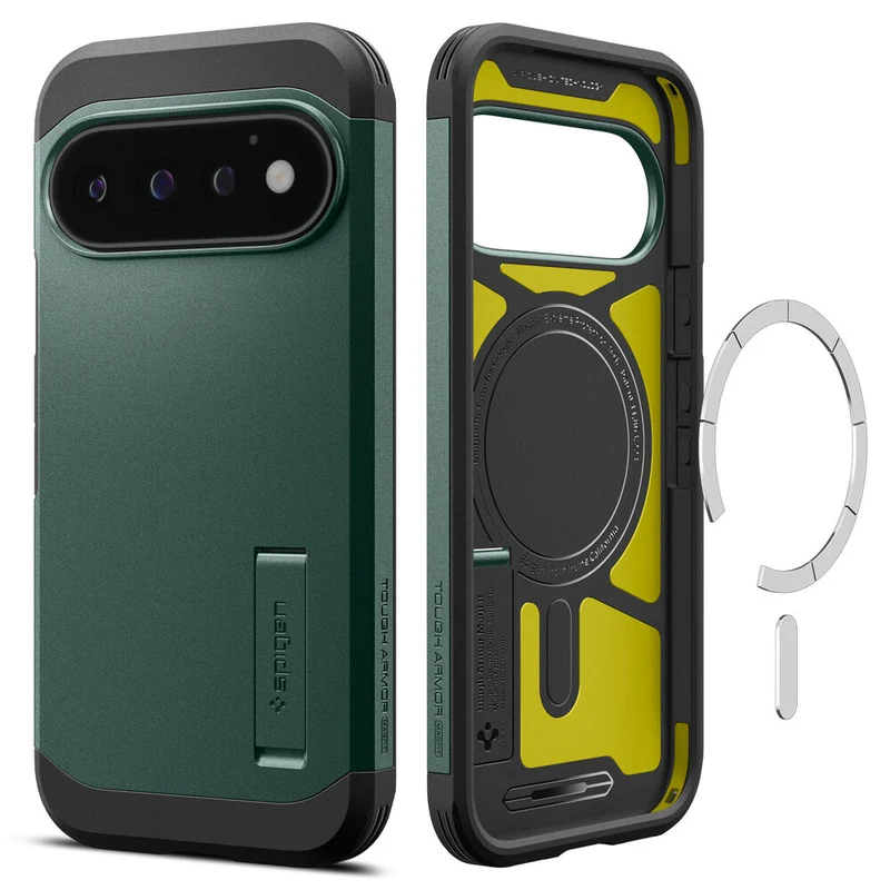 Spigen Google Pixel 11 Pro Tough Armor (MagFit) Case (Abyss Green)