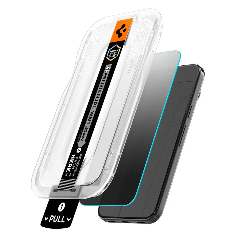 Spigen Google Pixel 11 Pro/10 Pro/9 Pro/9 GLAS.tR EZ Fit Pro Privacy 2PCS Glass Screen Protector (Black)