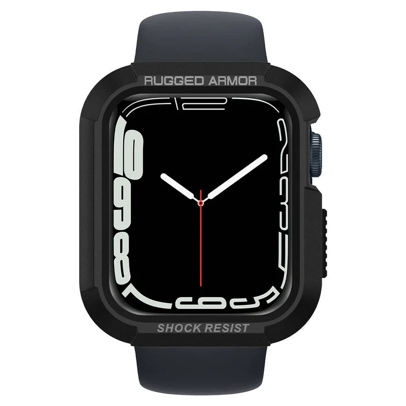 Spigen Apple Watch SE3/9/8/SE2/7/6/SE/5/4 (41mm/40mm) Rugged Armor Case (Black)