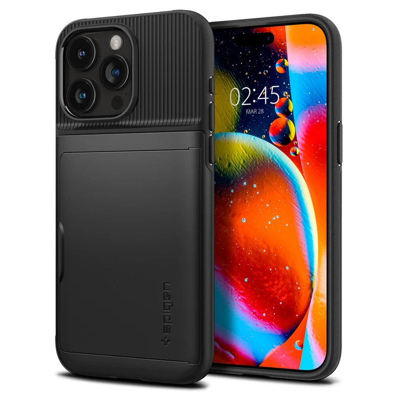 Spigen Apple iPhone 15 Pro Slim Armor CS Case - Black