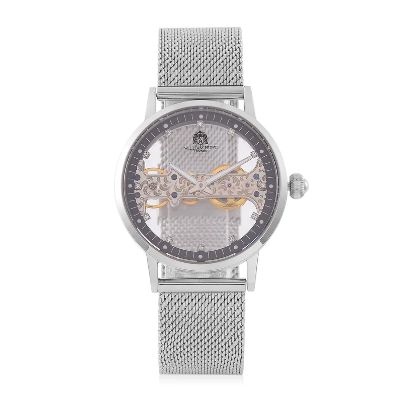 Weißer Kristall Uhren Reiner Edelstahl Standard