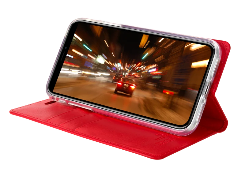 Goospery Bluemoon Flip Case for iPhone 13 Pro - Red