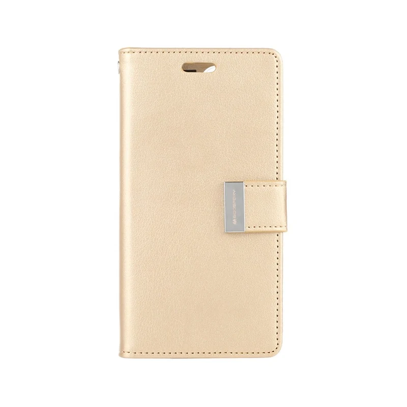 Goospery Rich Diary Case for iPhone 14 Pro Max - Navy
