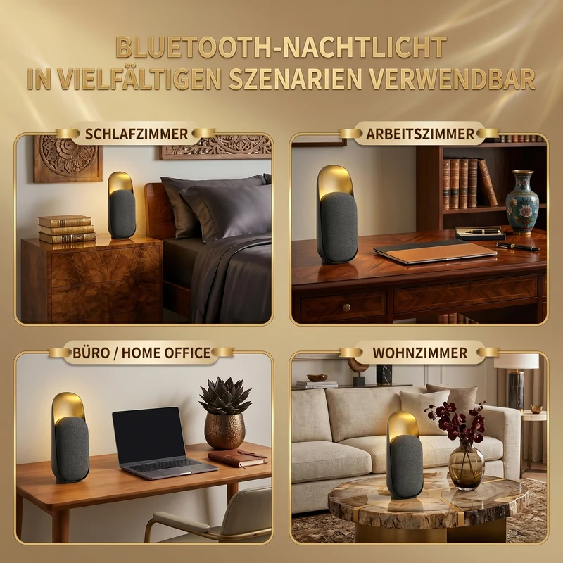 5in1 Aroma-Luftbefeuchter mit WLAN und Bluetooth, Lautsprecher, Nachtlicht und Fernbedienung
