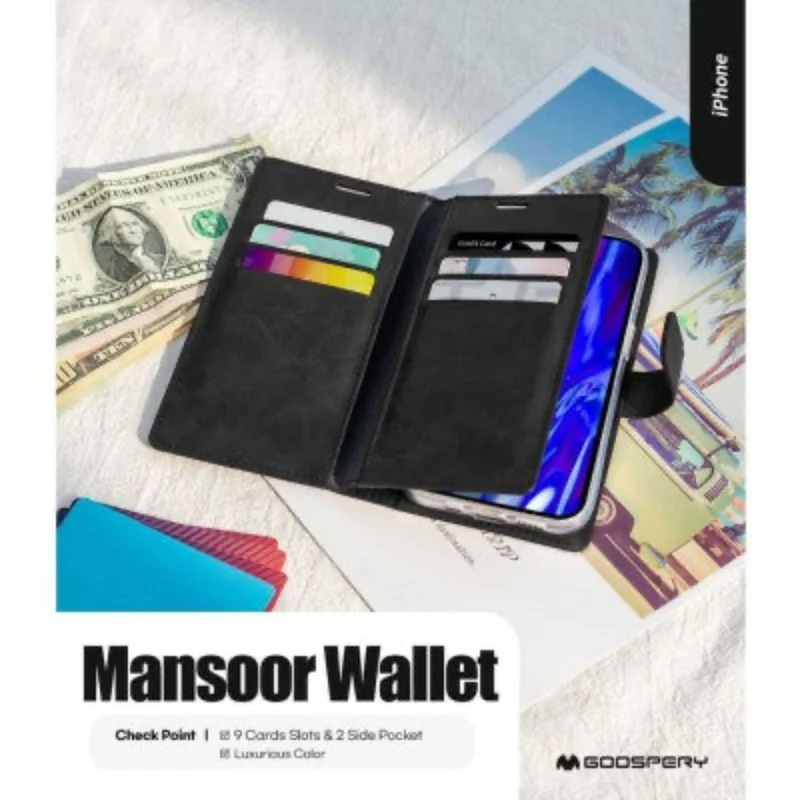 Goospery Mansoor Diary for iPhone 16 - Brown