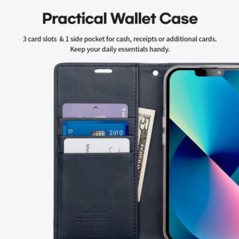 Goospery Bluemoon Diary for iPhone 16 Pro - Red, With Magsafe
