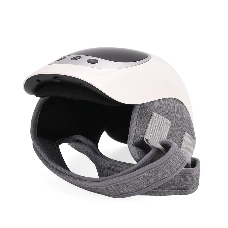 Kabelloser Handmassage-Handschuh aus ABS und Leder, 19 x 24,5 x 10 cm, Grau