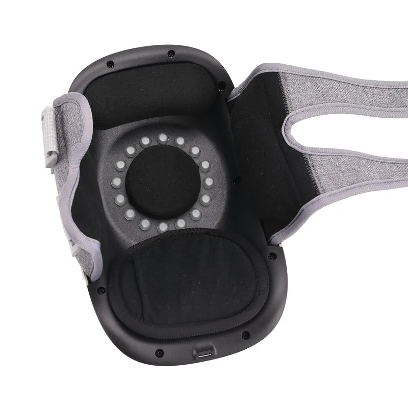 Kabelloser Handmassage-Handschuh aus ABS und Leder, 19 x 24,5 x 10 cm, Grau
