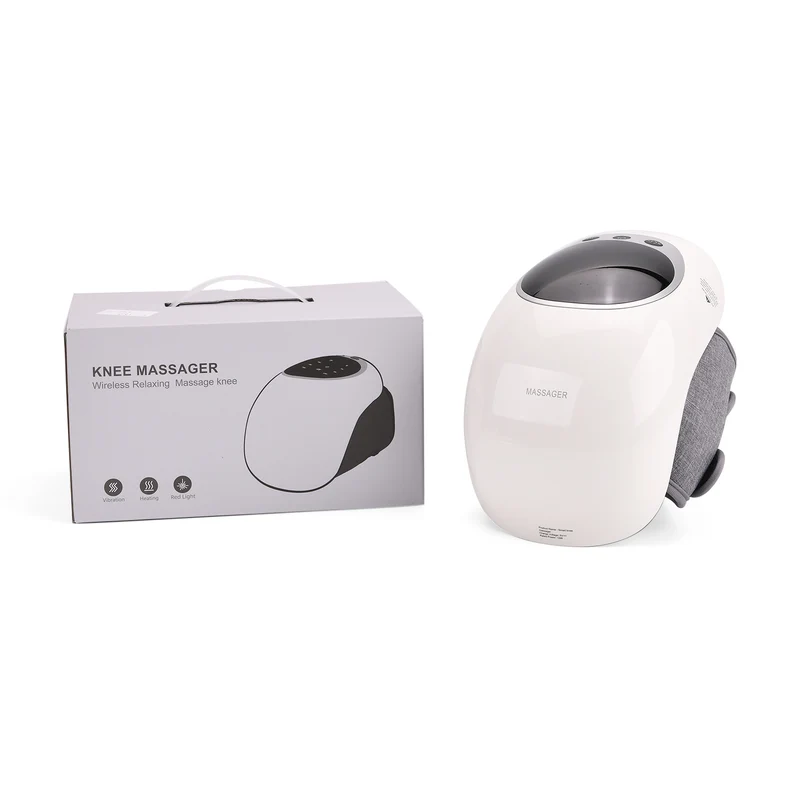 Kabelloser Handmassage-Handschuh aus ABS und Leder, 19 x 24,5 x 10 cm, Grau