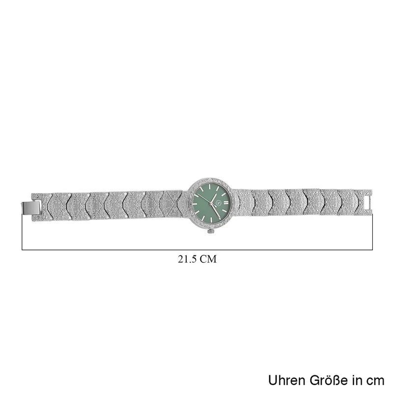 STRADA - Japanisches Uhrwerk, Weiß Zifferblatt mit Roségoldplattiertem Alloy Armband, 20 cm