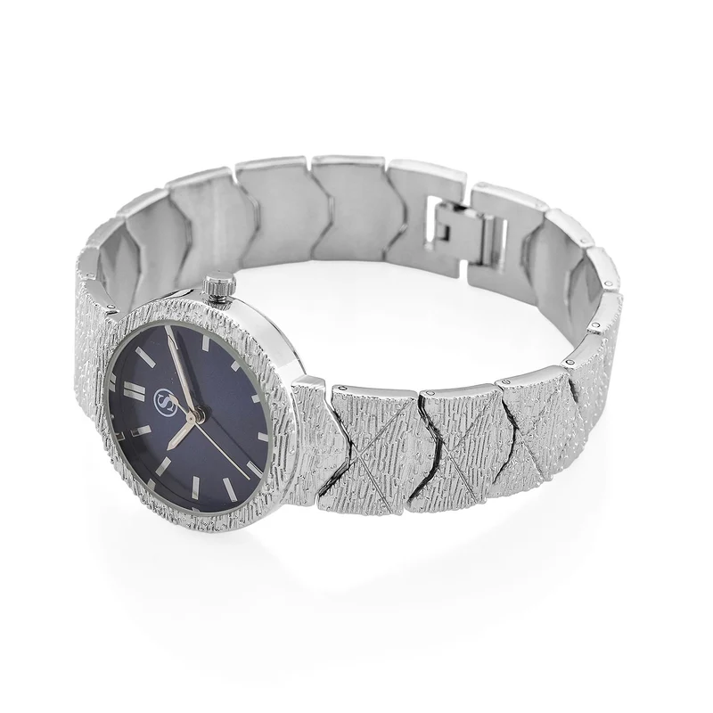 STRADA - Japanisches Uhrwerk, Weiß Zifferblatt mit Roségoldplattiertem Alloy Armband, 20 cm