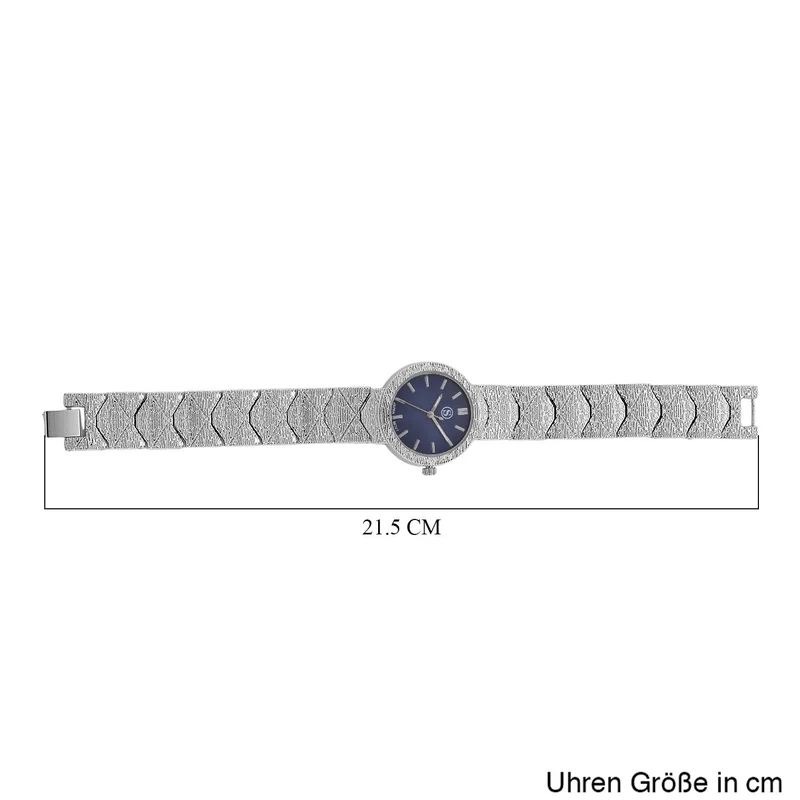 STRADA - Japanisches Uhrwerk, Weiß Zifferblatt mit Roségoldplattiertem Alloy Armband, 20 cm