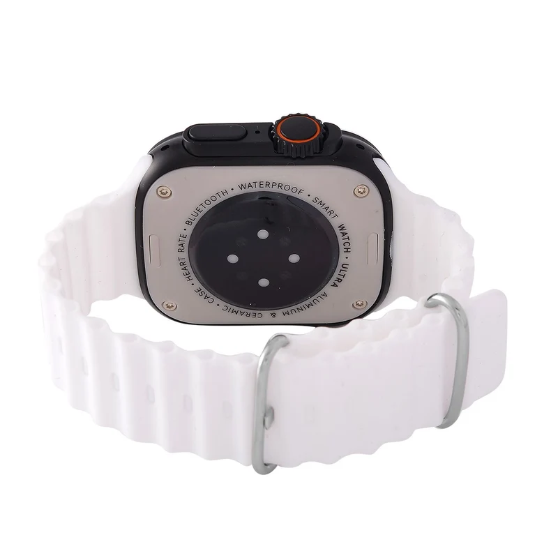 I20 Ultra 2 Max Suit - 10-in-1 Smartwatch-Komplettset mit Smartwatch, Gold-Drehkrone, Kopfhörern, Displayschutz, Ladekabel und 7 Wechselarmbändern, goldfarben