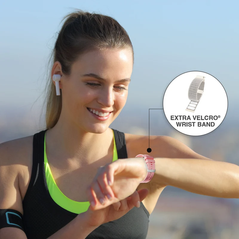 V-Fitness 2"Touch Screen Smart Watch with Health Tracking (Pink)
