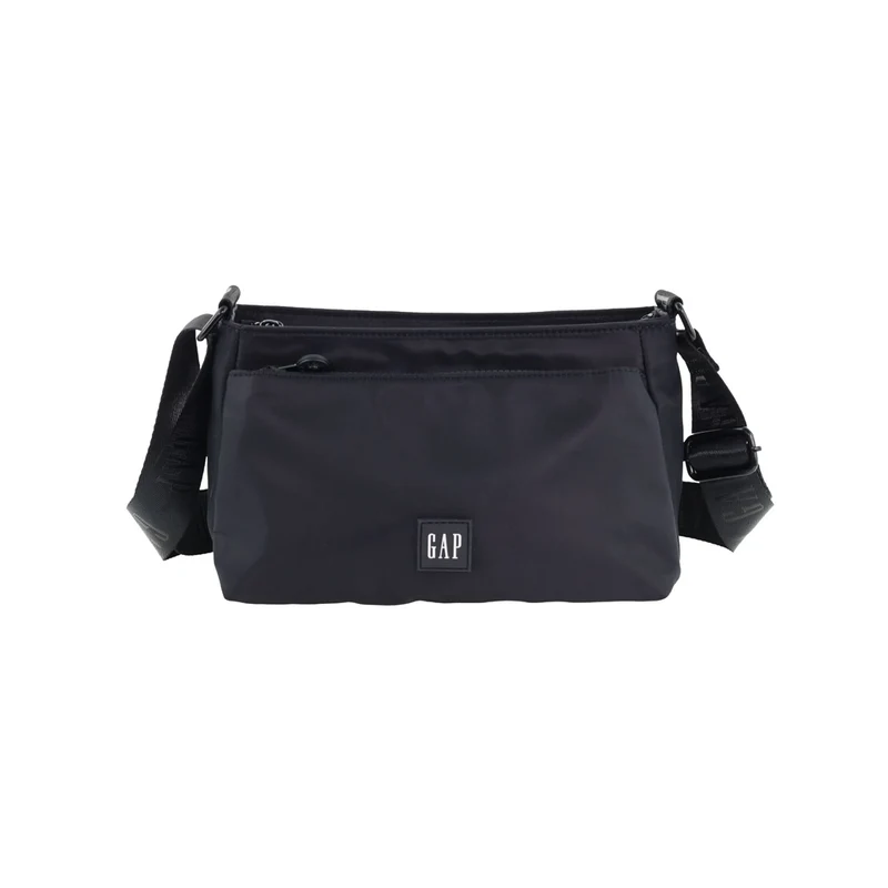 GAP Women's Travel Vegan Leather Modern Shoulder Crossbody Bag Black