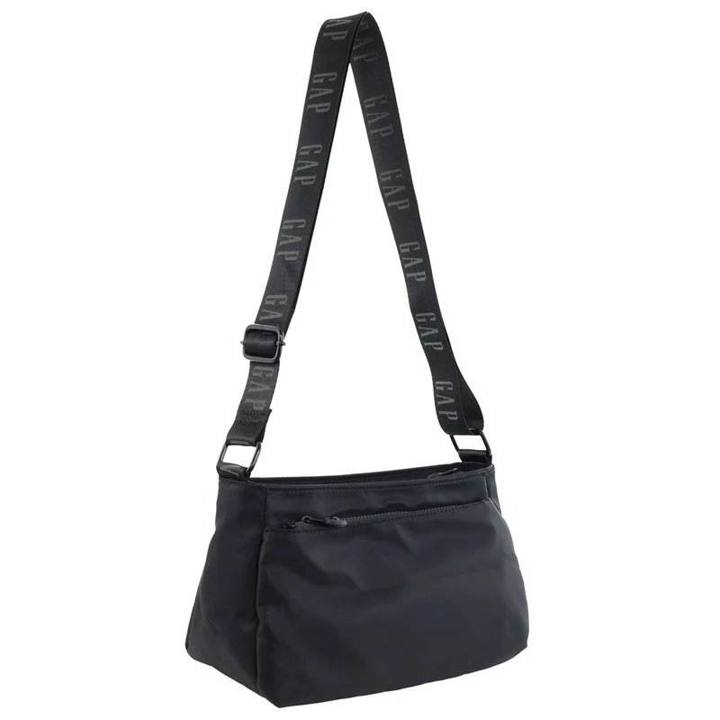 GAP Women's Travel Vegan Leather Modern Shoulder Crossbody Bag Black