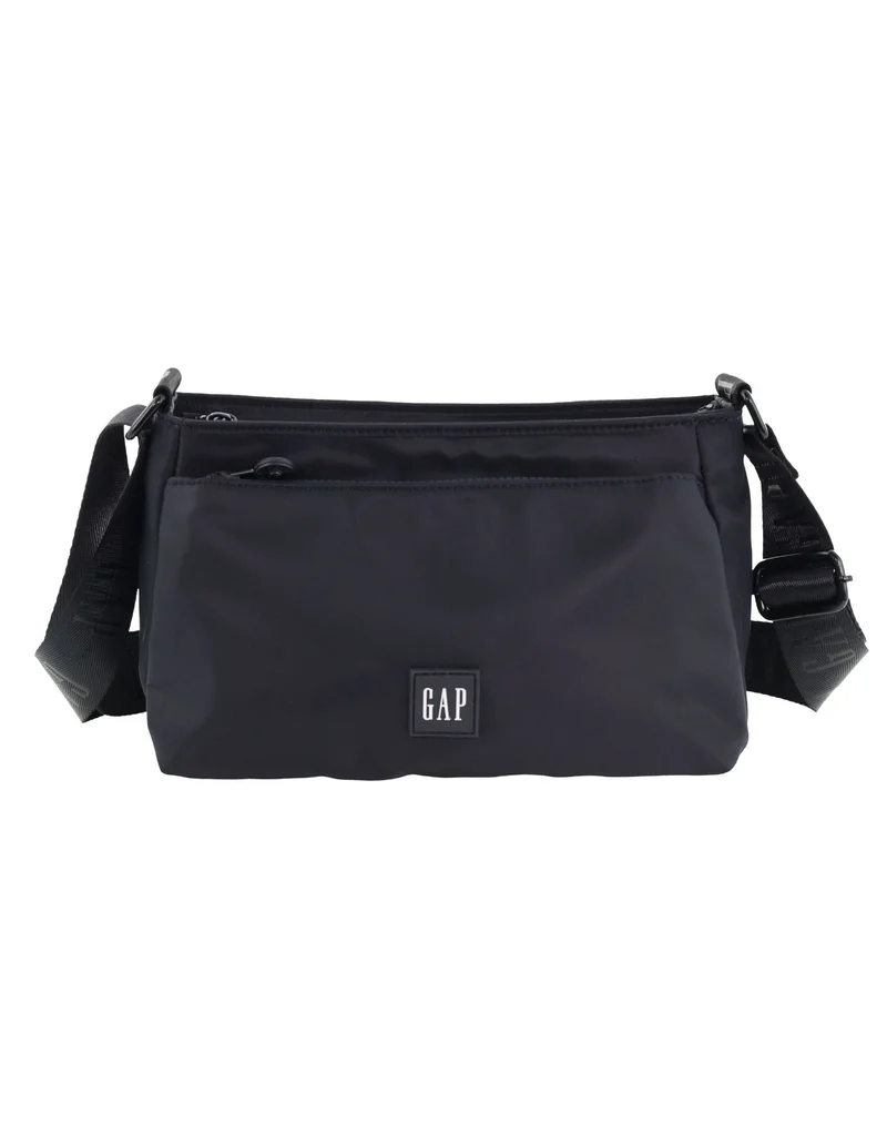 GAP Women's Travel Vegan Leather Modern Shoulder Crossbody Bag Black