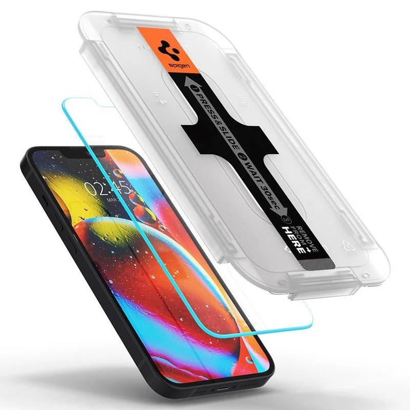 Spigen Apple iPhone 13 mini EZ Fit GLAS.tR Slim Glass Screen Protector - Clear