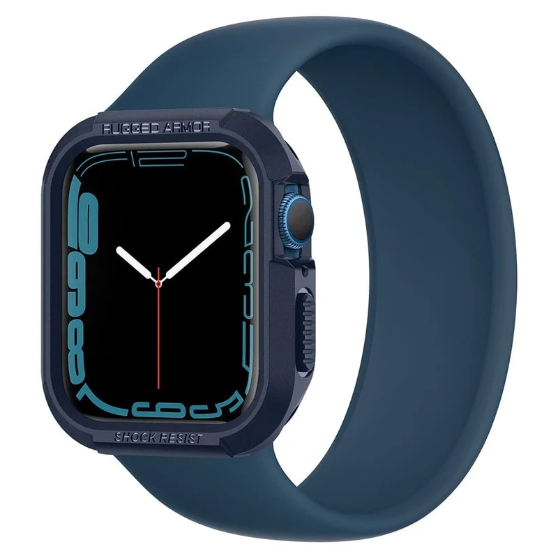 Spigen Apple Watch SE3/9/8/SE2/7/6/SE/5/4 (45mm/44mm) Rugged Armor Case (Blue)