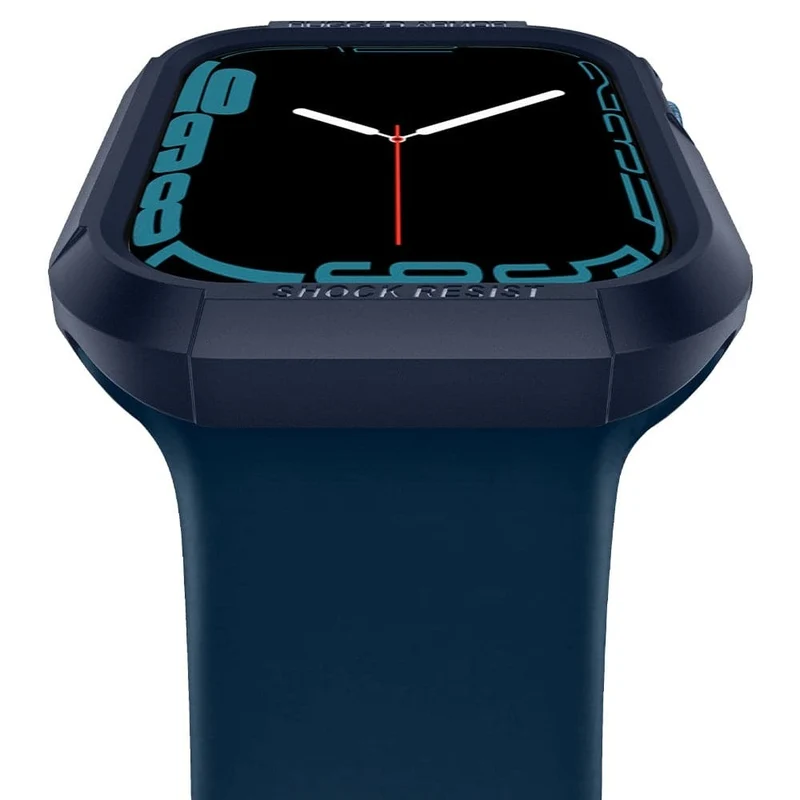 Spigen Apple Watch SE3/9/8/SE2/7/6/SE/5/4 (45mm/44mm) Rugged Armor Case (Blue)