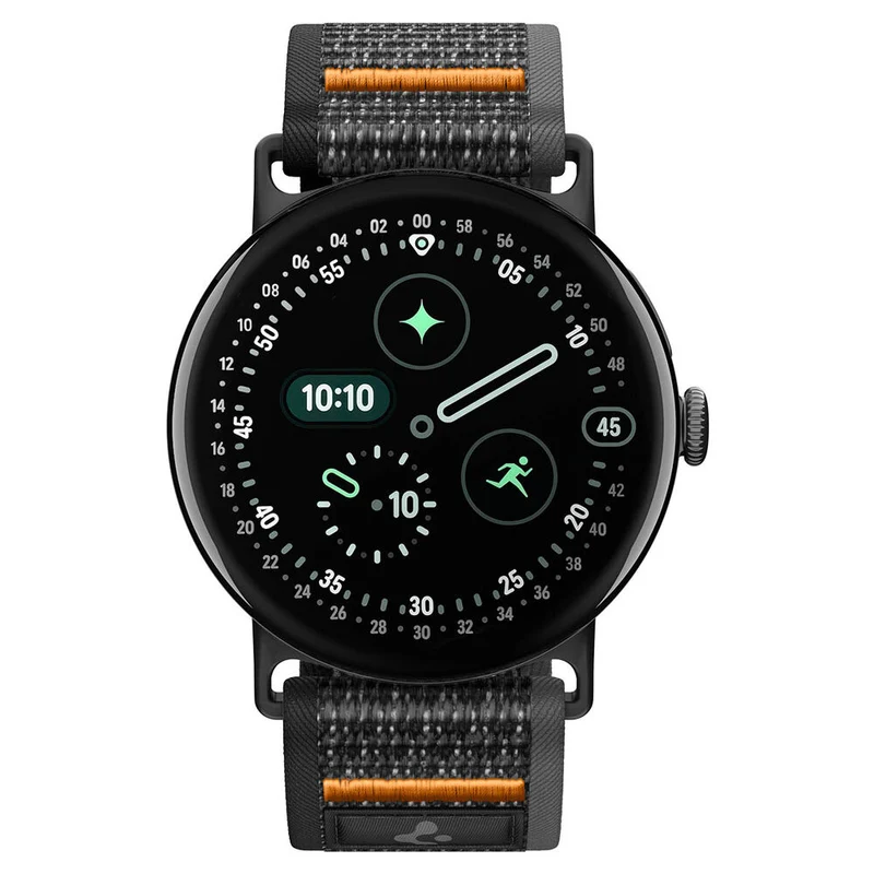 SPIGEN Google Pixel Watch 5/4/3 45mm Athlex Air Watch Band (Active Black Orange)