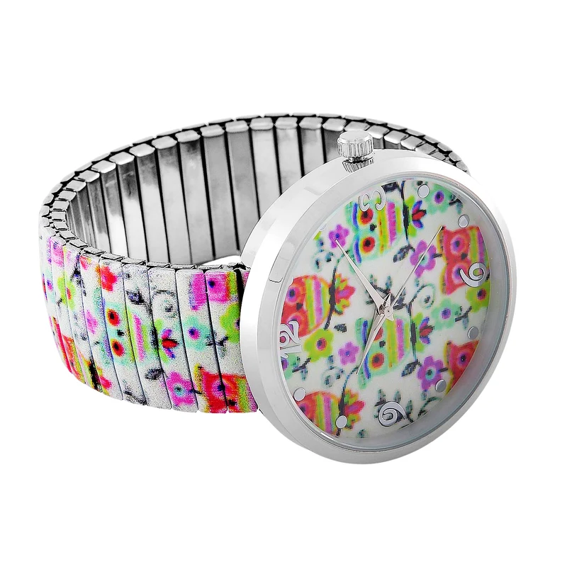 STRADA Armbanduhr - Flamingo-Zifferblatt, Japanisches Uhrwerk, Stahlgehäuse, elastisches Edelstahlarmband, wasserresistent