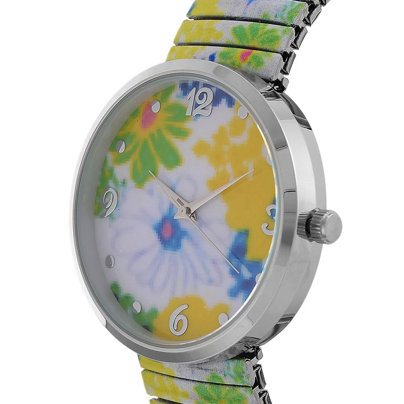 STRADA Armbanduhr - Flamingo-Zifferblatt, Japanisches Uhrwerk, Stahlgehäuse, elastisches Edelstahlarmband, wasserresistent
