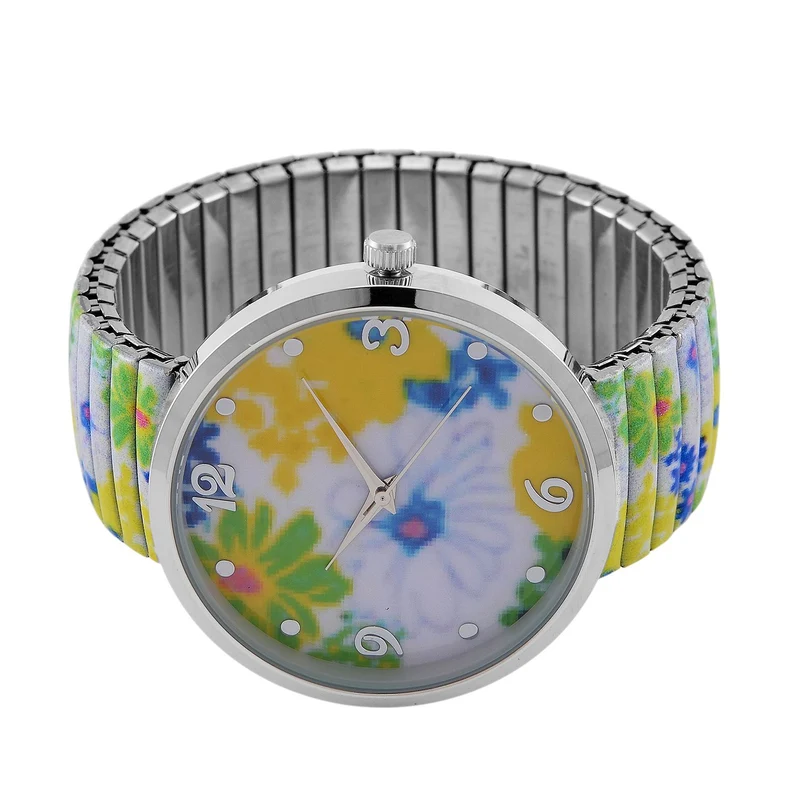 STRADA Armbanduhr - Flamingo-Zifferblatt, Japanisches Uhrwerk, Stahlgehäuse, elastisches Edelstahlarmband, wasserresistent
