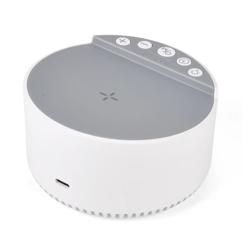 LIVMORE 5-in-1 Soundlight Lautsprecher mit Wireless Charger und RGB Licht, Schwarz